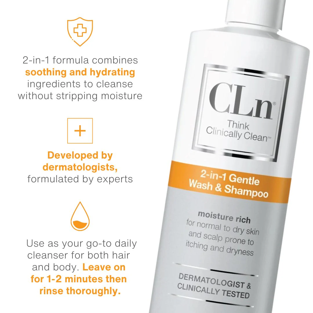 CLn 2-in-1 Gentle Wash & Shampoo - Image 5